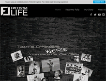 Tablet Screenshot of freedomlifeministries.org